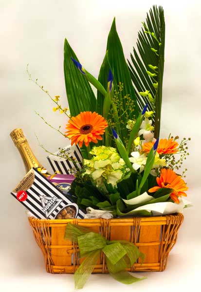 Flowers in a basket from a florist Richards bay
