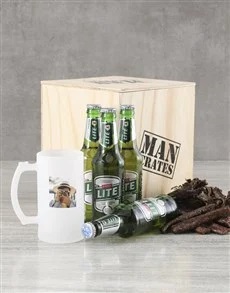 Photo Man Crate With Biltong Customised