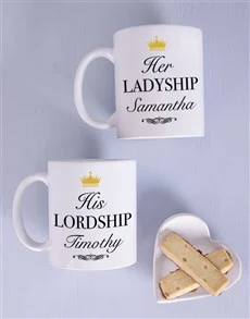 His and hers lordship personalised mugs South Africa