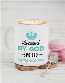 Personalised Blessed By God Mug.